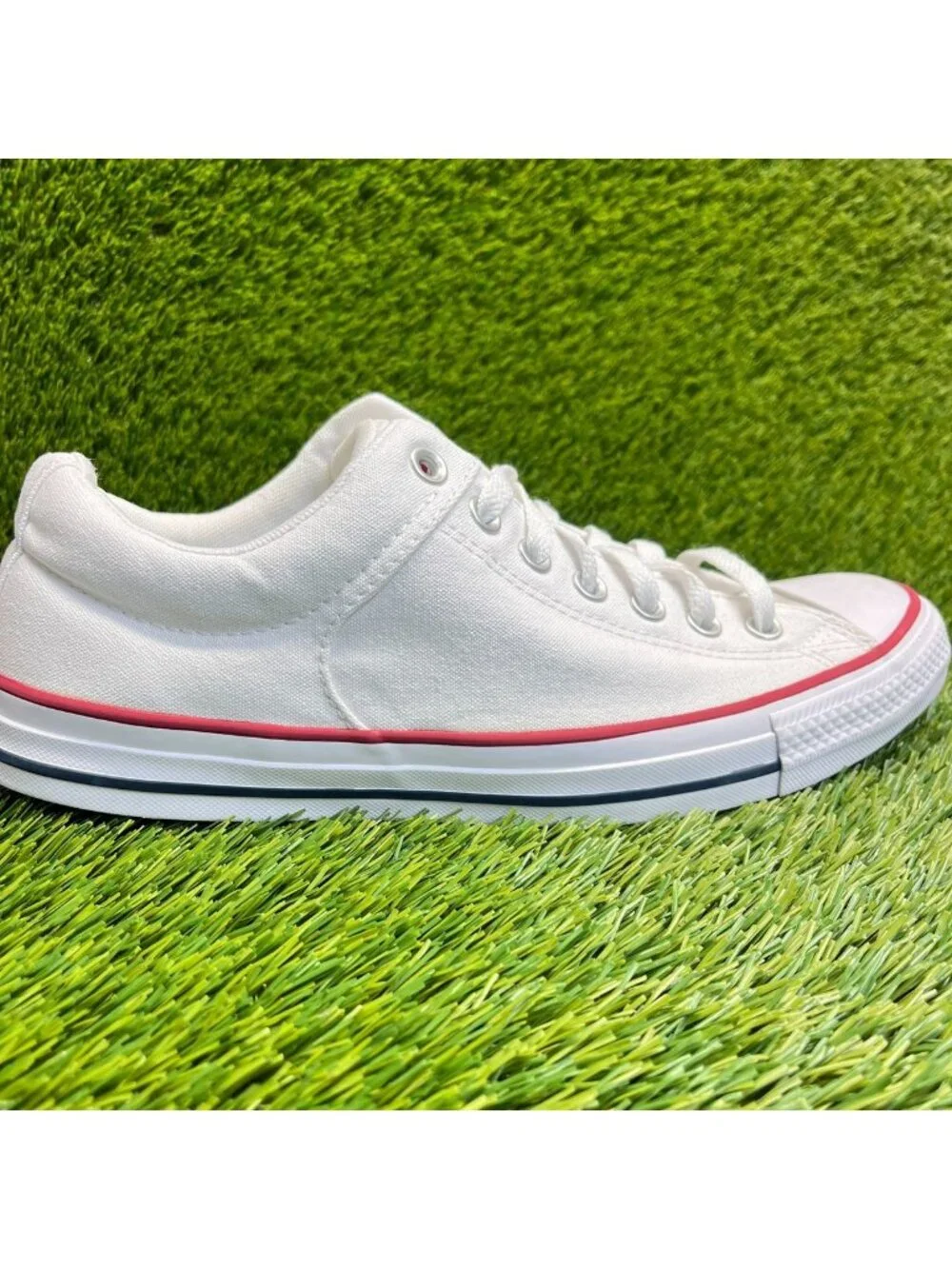 Converse Chuck Taylor All Star Street Mens Size 10 White Athletic Shoes Sneakers